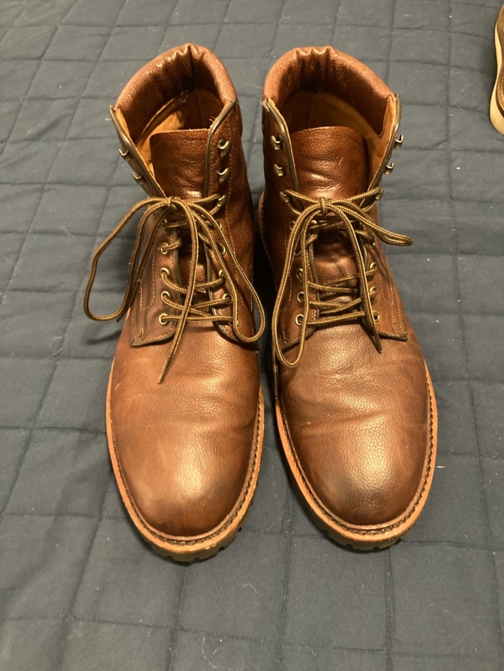 Allen Edmonds Higgins Mill weatherproof lace heritage boot 13 lug sole!